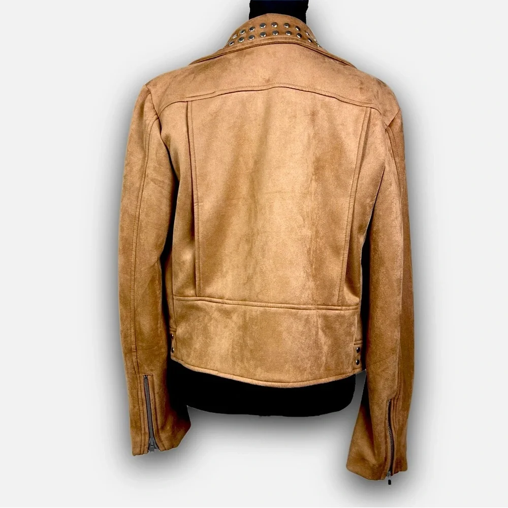 Buffalo David Bitton Soft Bomber Jacket Feels Like Suede Size Medium - Picture 4 of 9